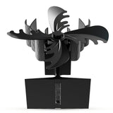 4-Blade Fireplace Stove Fan Wood Top Burner Self-Powered Ecofan