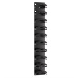 Wall-Mounted Baseball Cap Organizer Holds 10 Hats Multi-Purpose Storage for Caps Black