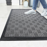 45×75 cm Non-Slip Door Mat Entrance Mat Gray