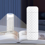 Rechargeable Clip on Booklight with Flexible Adjustable Arm for Reading White