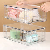 2PCS Stackable Storage Drawers Easily Assemble for Skincare Storage Small