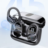Wireless Bluetooth 5.4 Over-Ear Earbuds IPX5 Waterproof for Sports Black
