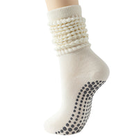 3 Pairs of Non-Slip Grips Yoga Socks Anti-Skid Knee-High Socks for Pilates Barre Dance Style 2