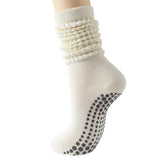 3 Pairs of Non-Slip Grips Yoga Socks Anti-Skid Knee-High Socks for Pilates Barre Dance Style 2
