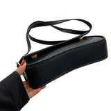 One Shoulder Bag for Women Trendy Underarm Fashion Handbag Black