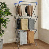 3-Tier Clothes Drying Rack Foldable Drying Rack Collapsible Use for Indoor Outdoor