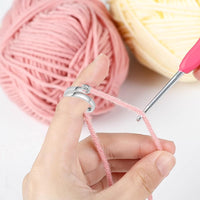 Adjustable Opening Ring Knitting Loop Ring Open Yarn Guide Needlework Ring Style 2