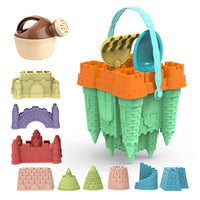 14Pcs Set Beach Toys for Kids Sand Castle Toys with Shovels Toys