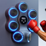 LED Boxing Trainer Wall Mounted 11 Modes 9 Speeds with Music