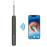 Ear Cleaner Ear Wax Cleaner Ear Camera Otoscope with Light Cleaner Removal Kit Black