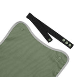 3 PCS Waterproof Washable Adult Bibs with Crumb Catcher Pockets