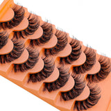 28 Pairs Full Volume False Eyelashes Natural Cat Eye Look