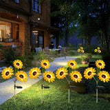 Solar Outdoor Garden Lights Sunflower & House Decorative Design Style 1