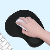 Ergonomic Non-Slip Mouse Pad with Silicone Wrist Rest for Computer Black