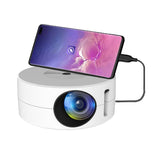 180P Mini Portable Smart Projector Home Phone Projector White