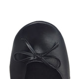 Foldable Women's Indoor Ballet Flats Roll-Up Dance Shoes Black