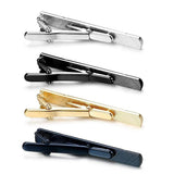 4 PCS Tie Clips for Men Metal Tie Pins with Storage Box