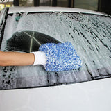 2PC Microfibre Wash Mitt Car Washing Detailing Cleaning Blue