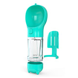 4 in1 Pet Feeder Dog Cat Puppy Water Bottle Cup Travel Pooper Scooper Outdoor Blue