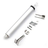 Pneumatic Door Closer with Adjustable Closing Speed Door Shock for Wooden Doors Windows Screen Door Silver