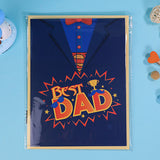 3D Fathers Day Pop Up Card with Insert for Dad Daddy Style 1