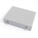Velvet Jewelry Organizer Case for Rings Earrings Gray
