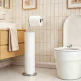 Anti Slip Toilet Paper Holder Stand Stainless Steel Tissue Stand for Bathroom Kitchen Silver