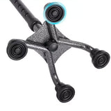 Adjustable Walking Cane with Foldable 4-Pronged Base for Seniors