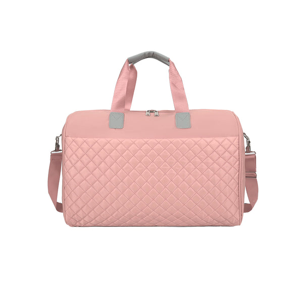 Women Large Travel Duffle Bag Carry-on Overnight Bag Weekend Travel Tote Bag Yoga Gym Bag Pink