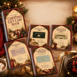Christmas Gift Card Book DIY Spiral Bound with Handwritten Note Pages Style 2