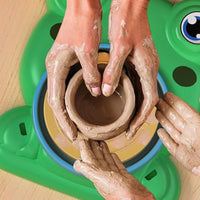 Pottery Wheel Kit for Kids Pottery Painting Set for Arts and Crafts Green
