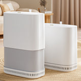 Adsorption Trash Can Large Capacity with Lid for Home Bathroom Kitchen White