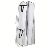 Extra Large Wedding Dress Bridal Gown Garment Breathable Cover Storage Bag White