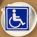 5 PCS Handicap Parking Disabled Decal Sticker Vinyl for Vehicle Window Car