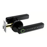 5-in-1 Smart Fingerprint Door Lock with IC Cards Keys and Door Knob Black