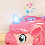 Unicorn Foldable Toy Truck Racetrack with Lights & Sound Birthday Gift Girls