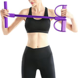6-Tube Pedal Ankle Resistance Band Portable Home Office Exercise Equipment