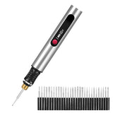 Electric Engraver Pen with 30 Bits & 3 Adjustable Speeds for Metal Wood Glass Silver