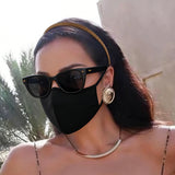 7-Piece Retro Pearl and Ribbon Hair Headband Set for Women Brown Set