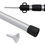 2 PCS Adjustable Aluminium Tarp Poles 09 to 23m Telescopic Camping