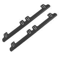 4Pcs Adjustable Stove Gap Fillers Heat Resistant Stove Gap Covers Stainless Steel Gas Stove Side Gap Protector Black