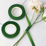 12 Pcs Floral Tape Crepe Paper for Bouquet Wrapping and Crafts Dark Green