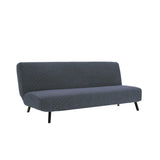 Stretch Armless Cover Sofa Bed Slipcover Protector Elastic Futon Protector Grey