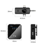 Lapel Mic for Type-C iPhone and 3.5mm Devices – Wireless Clip-On Mic Style 2