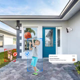 Wireless Security Camera AI Motion Detection WiFi Surveillance Home Camera with Color Night Vision White