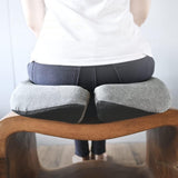 Ergonomic Seat Cushion for Office Chair Long Sitting Pad Pillow for Gaming Chair and Auto Seat Light Gray