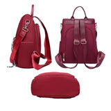 3-in-1 Anti-Theft Backpack for Women Men Convertible Handbag Travel Shoulder Bag Red