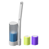 Toilet Brush Set with 18Pcs Replacement Sponge Heads for Toilet Sink Washbasin White