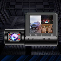 3 Channel Dash Cam Front and Rear Inside 1080P Full HD 170 Degree Wide Angle Dashboard Camera
