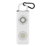 Portable Safe Personal Alarm Device Personal Alarm with LED Light for Girls Women Children Elderly White
